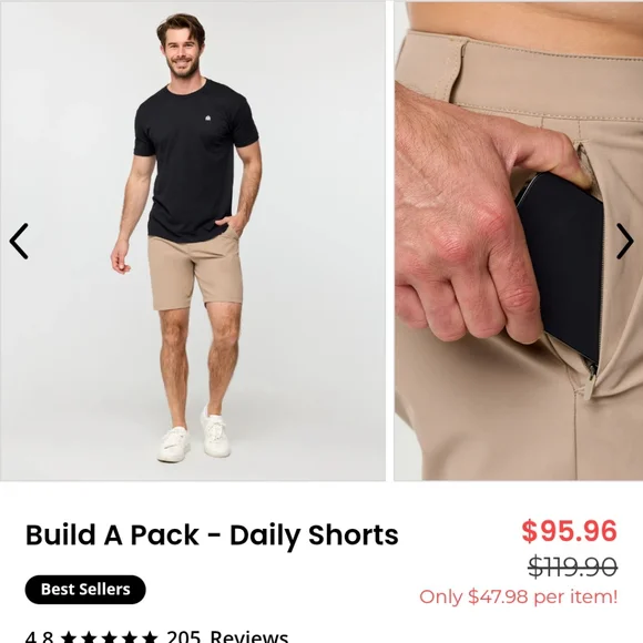 3 Into The AM Daily Shorts 34 NWOT - Picture 7 of 8